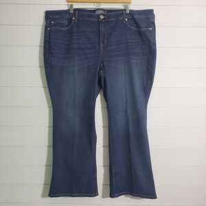 TORRID "Feel the Fit " MID-RISE SLIM BOOT jeans Size 28S Vintage Stretch‎